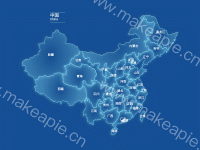 地图 - category-work,geo,graphic,series-effectScatter,tooltip