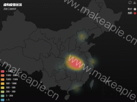 虚构疫情状况 - category-work,geo,grid,legend,series-bar,series-heatmap,series-scatter,title,toolbox,tooltip,visualMap