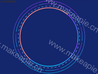 旋转饼图及配色 - category-work,series-pie,title