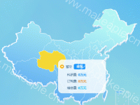 渐变色地图 - category-work,geo,series-map,tooltip