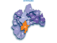 嵊州市行政区域图 - category-work,geo,series-map,title,tooltip,visualMap