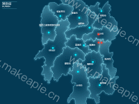 湖南省 - category-work,geo,graphic,series-effectScatter,series-lines,series-scatter,tooltip,visualMap