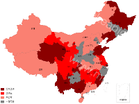各省选调信息 - category-work,geo,series-map,tooltip,visualMap