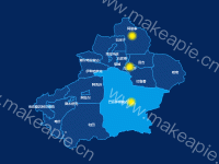 新疆2 - category-work,geo,series-effectScatter,series-map