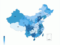 可下钻中国地图 - category-work,series-map,tooltip,visualMap