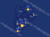 河北省地图展示 - category-work,geo,series-effectScatter,series-map,series-scatter,title,tooltip,visualMap