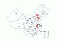 中国地图 - category-work,geo,series-scatter