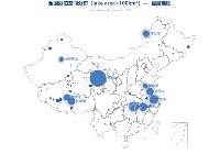全国湖泊空间分布（lake area>100km²）—  百度地图 - category-work,geo,legend,series-effectScatter,series-scatter,title,tooltip