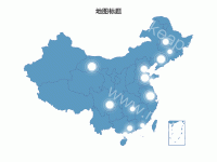地图标题 - category-work,geo,series-effectScatter,title