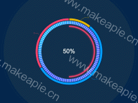 自定义 环形图 - category-work,graphic,series-gauge,series-pie