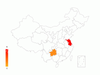 地图展示 - category-work,series-map,tooltip,visualMap