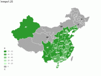 绿色 - category-work,series-map,title,visualMap