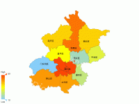 自定义北京地图 - category-work,series-map,visualMap