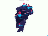江西省 - “绿色金融” - category-work,geo,legend,series-effectScatter,series-map,series-scatter,title,tooltip,visualMap