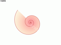 双曲螺线 - category-work,polar,series-line,title,tooltip