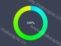 环形渐变图 - category-work,series-pie,title,visualMap