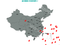 地图上加柱子 - category-work,grid,series-bar,series-map,title,tooltip