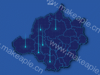 河北省 - category-work,geo,series-effectScatter,title