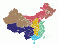 地图按照地理位置配色 - category-work,legend,series-map
