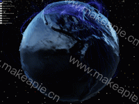 Flights - category-work,globe,legend,series-lines3D,series-scatter3D