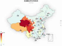 各省藏区药科研发机构 - axisPointer,category-work,geo,legend,series-map,title,toolbox,tooltip,visualMap