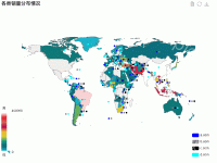 各类销量分布情况 - category-work,legend,series-map,title,toolbox,tooltip,visualMap