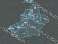 新疆地图优化版 - category-work,geo,series-effectScatter,series-scatter,title