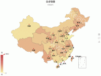 企业销量 - category-work,legend,series-map,title,toolbox,tooltip,visualMap