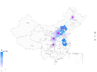 中国地图 - category-work,geo,series-effectScatter,series-lines,series-map,toolbox,visualMap