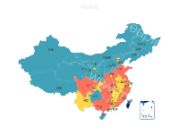中国地图 - category-work,geo,series-lines,series-map,title,tooltip,visualMap