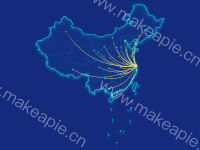 路线地图 - category-work,geo,series-lines,series-map,series-scatter,visualMap
