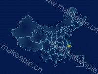 飞线 - category-work,geo,series-effectScatter,series-lines,series-map,tooltip