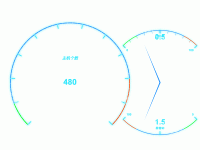 在线率 - category-work,series-gauge,tooltip