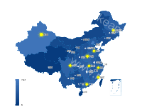  自定义轮播显示详情 - category-work,geo,series-effectScatter,series-map,series-scatter,tooltip,visualMap