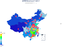 新冠肺炎20200219全国统计 - category-work,geo,series-effectScatter,series-map,series-scatter,title,toolbox,tooltip,visualMap