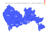 深圳市参与企业标准制修订的情况分析--各区企业数量分布 - category-work,geo,series-effectScatter,series-map,title,tooltip,visualMap
