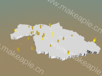 3D地图飞线 - category-issue,geo3D,series-bar3D,series-lines3D,series-map3D