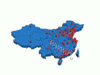 3d迁徙 - category-work,geo3D,series-bar3D,series-lines3D