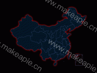 中国地图边境加阴影 - category-work,geo,series-map