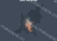 居住地为佛山，就业地为广州的人群流向图 - category-work,geo,legend,series-effectScatter,series-lines,title