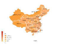 全国热力图 - category-work,geo,series-heatmap,title,toolbox,tooltip,visualMap