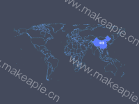 世界攻击地图 - category-work,series-map,title,tooltip,visualMap