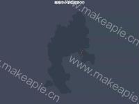 南海中小学学生放学OD - category-work,geo,legend,series-effectScatter,series-lines,title