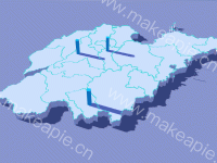 牛鼻闪闪的3D地图+3D柱状图 - category-work,geo3D,series-bar3D,title