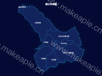 通辽市地图 - category-work,geo,series-effectScatter,series-map,title,tooltip,visualMap