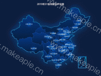 2019年31省市区GDP总量 - category-work,geo,series-effectScatter,series-map,title,tooltip