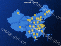 “会员活跃度” - 山东省 - category-work,geo,legend,series-map,series-scatter,title,tooltip,visualMap