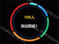 带间隙的动态饼图 - category-work,legend,series-pie,title