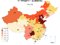 2017年全国废气中二氧化硫排放情况 - category-work,geo,series-map,title,toolbox,tooltip,visualMap