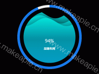 进度水球图 - category-work,polar,series-bar,series-liquidFill,title,tooltip